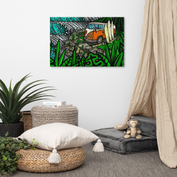 Surf Trippin - 24x36 inch Gallery Wrapped Canvas Print - Image 8