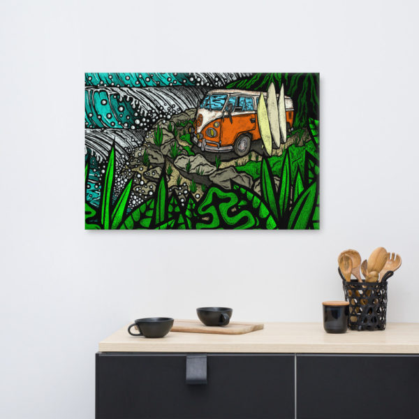 Surf Trippin - 24x36 inch Gallery Wrapped Canvas Print - Image 9