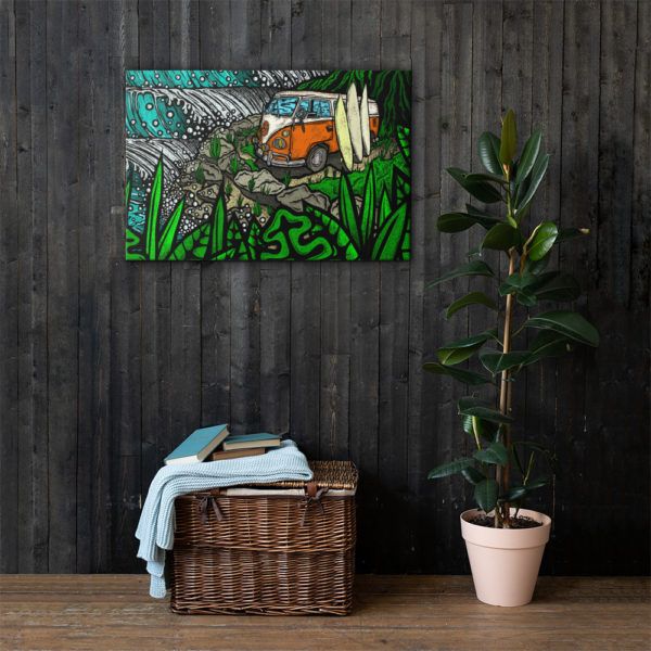 Surf Trippin - 24x36 inch Gallery Wrapped Canvas Print - Image 4