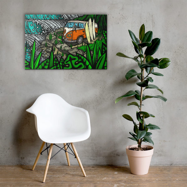 Surf Trippin - 24x36 inch Gallery Wrapped Canvas Print - Image 6