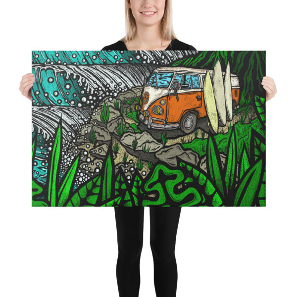 Surf Trippin - 24x36 inch Gallery Wrapped Canvas Print - Image 3