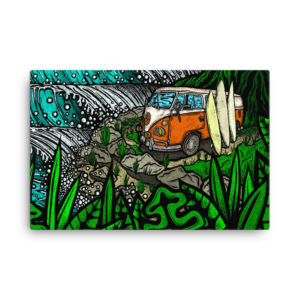 Surf Trippin - 24x36 inch Gallery Wrapped Canvas Print
