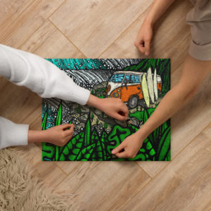 Surf Trippin - Custom Art Jigsaw puzzle