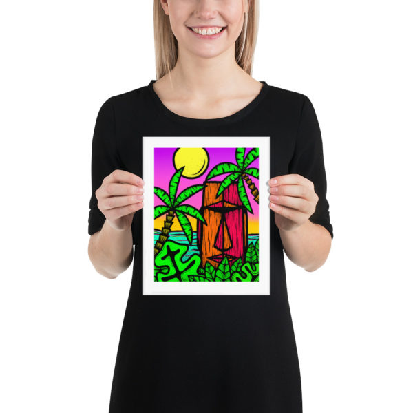 Moai Sunset - Matte Giclée Print in Multiple Sizes - Image 3