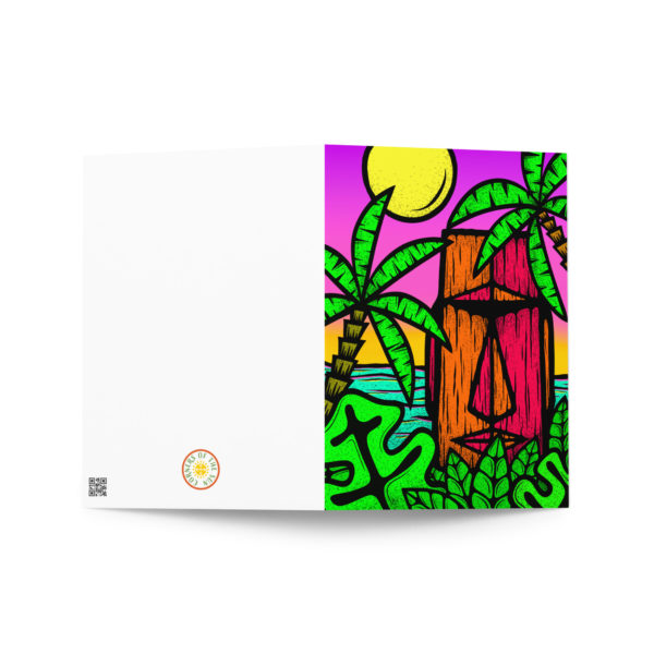 Moai Sunset - Blank Inside Greeting card in 3 sizes - Image 3