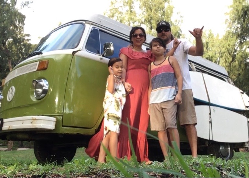 Lance and family with BW Bus