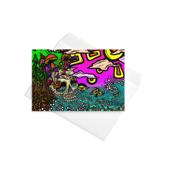 Slightly Shroomin - Blank Inside Greeting card in 3 sizes - Image 2