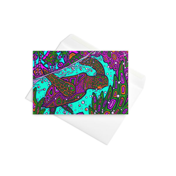 Honu -  Blank Inside Greeting card in 3 sizes - Image 2