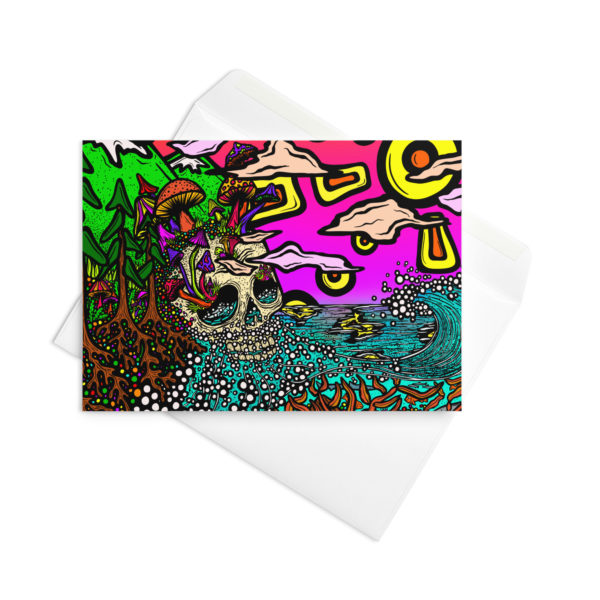 Slightly Shroomin - Blank Inside Greeting card in 3 sizes - Image 3