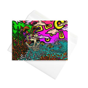 Slightly Shroomin - Blank Inside Greeting card in 3 sizes