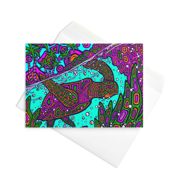 Honu -  Blank Inside Greeting card in 3 sizes