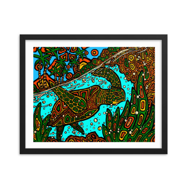 Honu - Framed Poster Print - Image 3