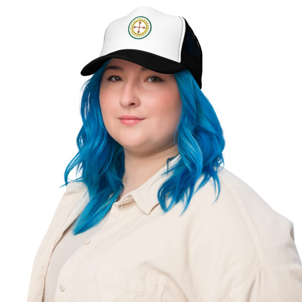 Corners of the Sun Embroidered Badge Logo Foam trucker hat - Image 5