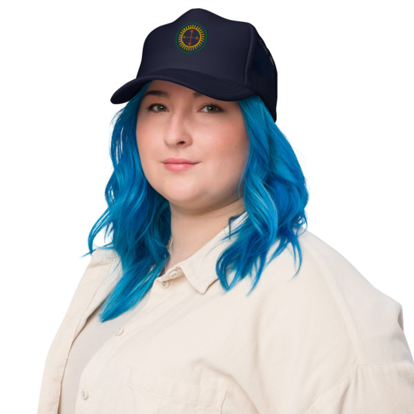 Corners of the Sun Embroidered Badge Logo Foam trucker hat - Image 4