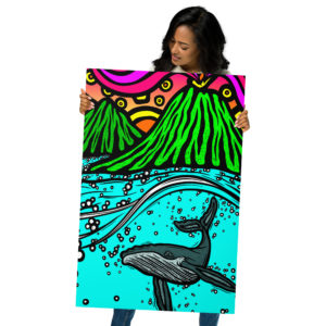 Big Island Whale - 24x36 inch Metal print