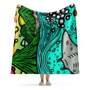 Manta Ray - 60x80 inch Cozy Sherpa blanket