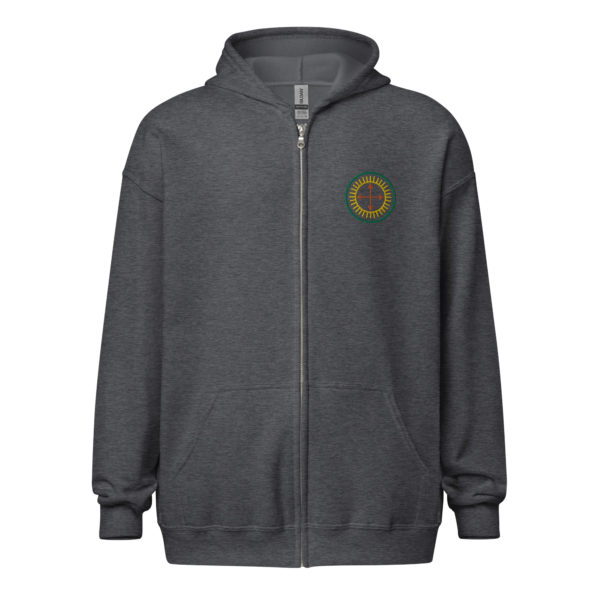 Corners of the Sun Embroidered Badge Logo Unisex heavy blend zip hoodie - Image 3