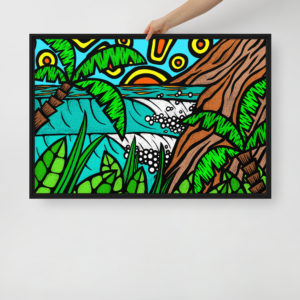 Secret Spot - Gallery Canvas Wrap in Floating Frame