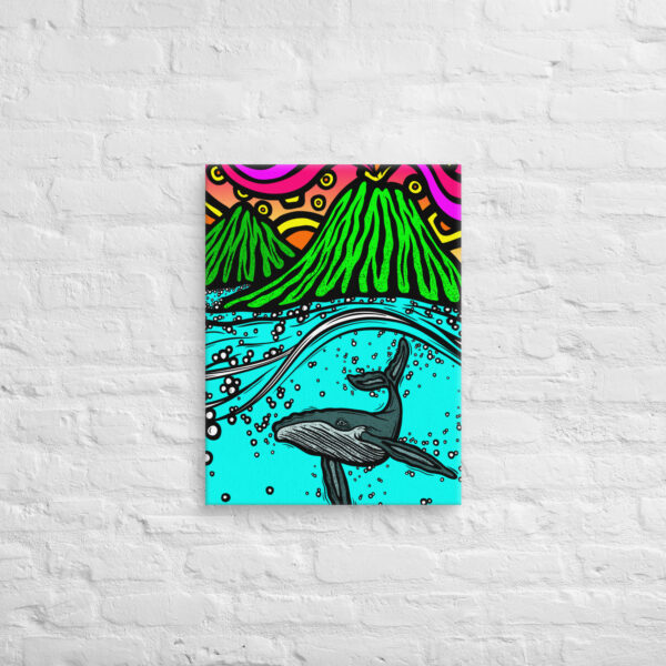 Big Island Whale - Gallery Wrapped Canvas Print