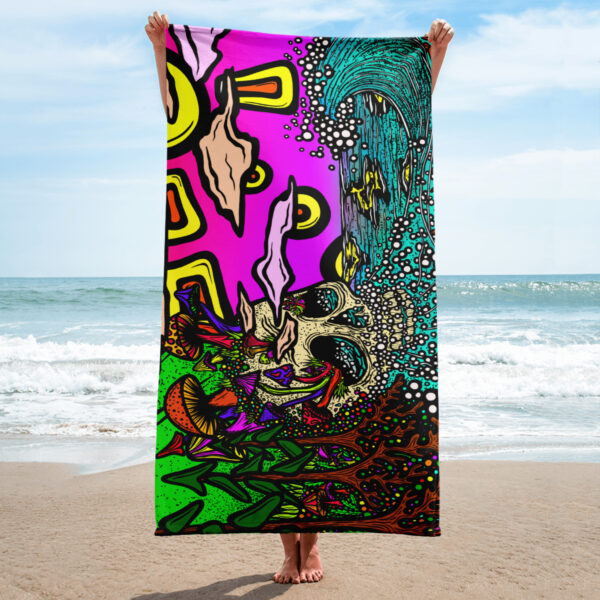 Slightly Shroomin - Beach Towel - Image 2