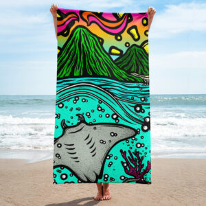 Manta Ray - Beach Towel
