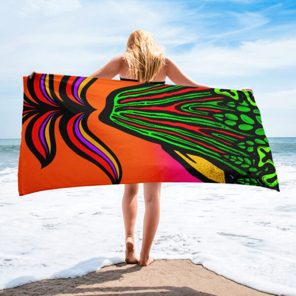 Volcano Sunset - Beach Towel - Image 2