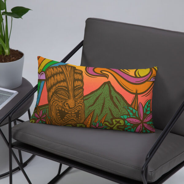 Rainbow Tiki - Throw Pillow in multiple sizes - Image 15