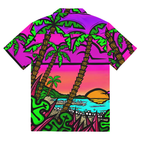 Lava Lava View - Unisex Button up shirt - Image 2