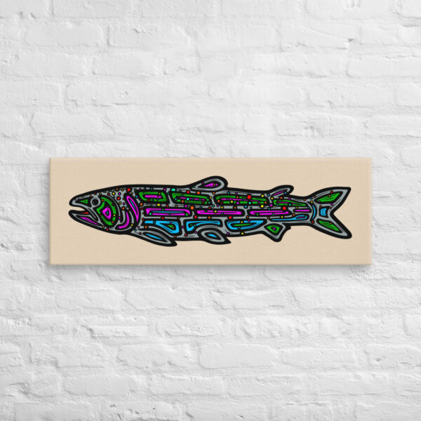 Rainbow Trout - Gallery Wrapped Canvas Print - Image 2