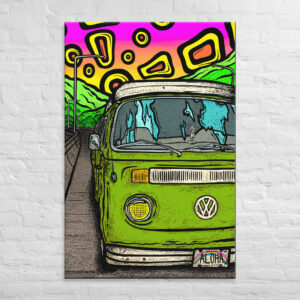 Flat Tire on the H3 - Extra Large 40x60 inch Gallery Wrapped Canvas Print