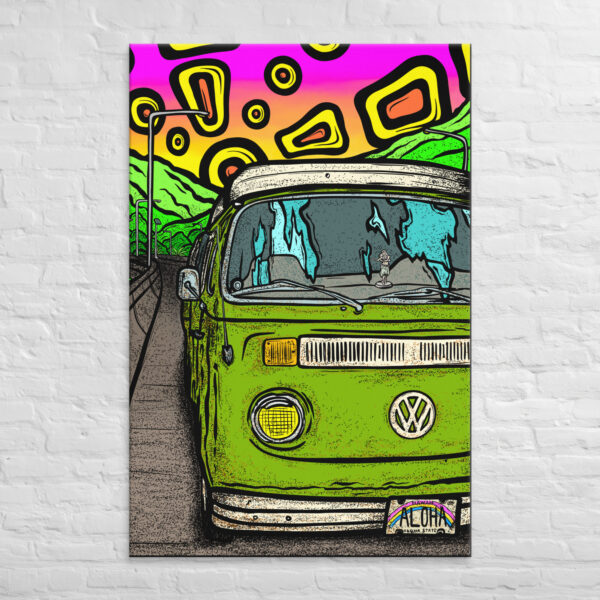 Flat Tire on the H3 - Extra Large 40x60 inch Gallery Wrapped Canvas Print