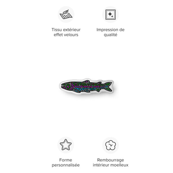 Rainbow Trout - Custom-shaped pillow in 3 sizes - Image 9