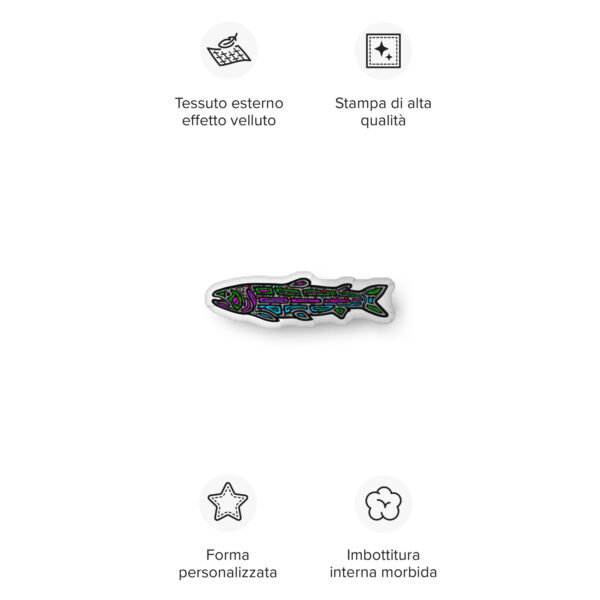Rainbow Trout - Custom-shaped pillow in 3 sizes - Image 11