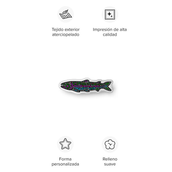 Rainbow Trout - Custom-shaped pillow in 3 sizes - Image 13