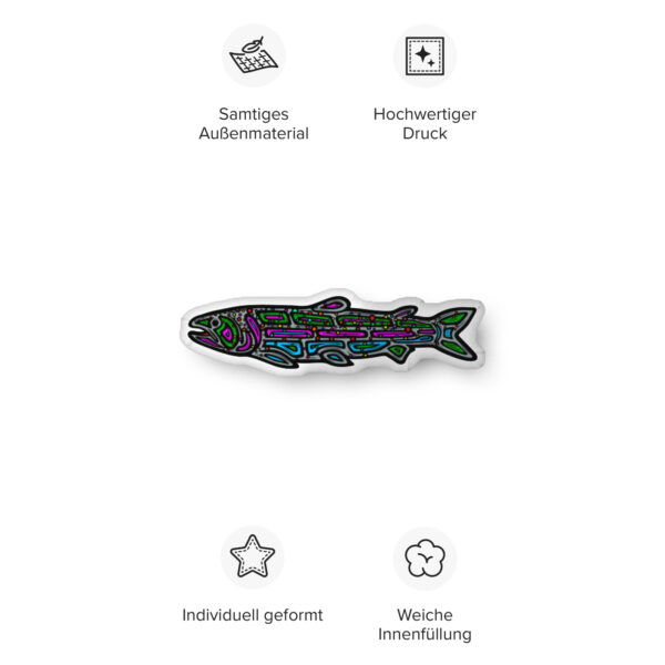 Rainbow Trout - Custom-shaped pillow in 3 sizes - Image 15