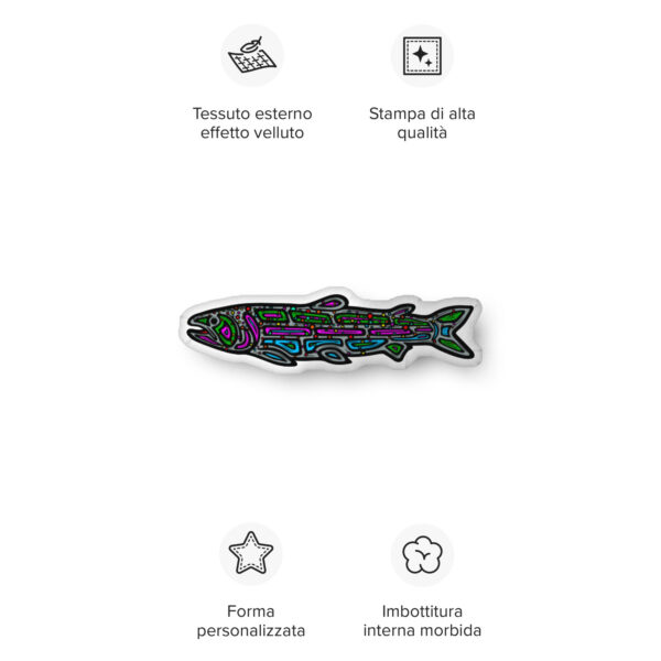 Rainbow Trout - Custom-shaped pillow in 3 sizes - Image 16