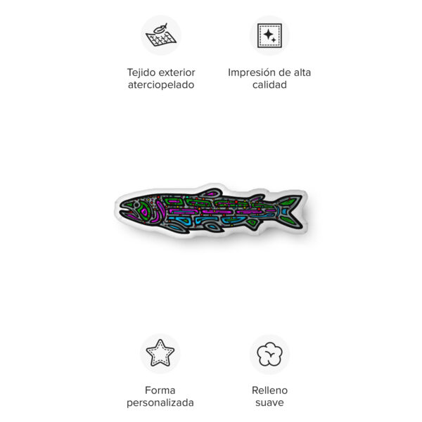 Rainbow Trout - Custom-shaped pillow in 3 sizes - Image 18
