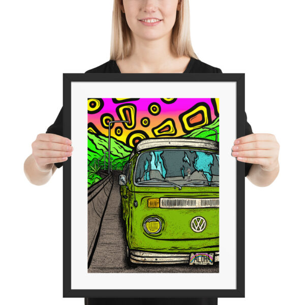 Flat Tire on the H3 - Framed poster - Image 3