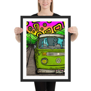 Flat Tire on the H3 - Framed poster