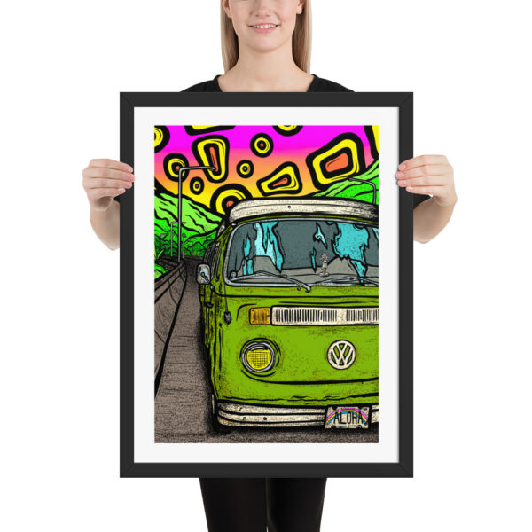 Flat Tire on the H3 - Framed poster