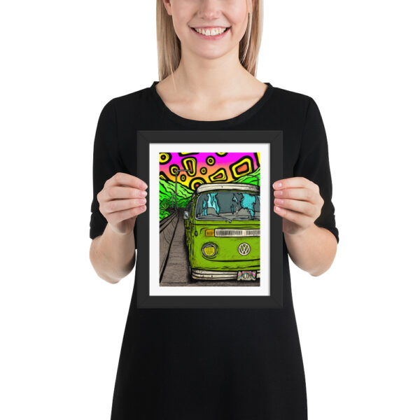 Flat Tire on the H3 - Framed poster - Image 2