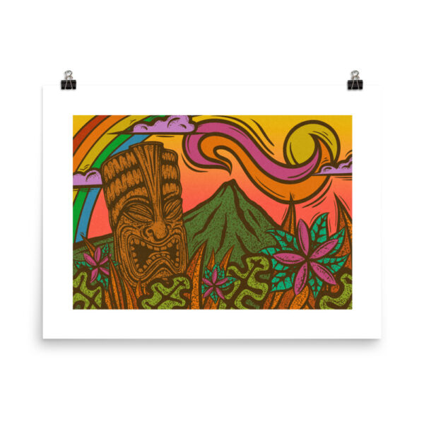 Rainbow Tiki - Matte Giclee Print - Image 3