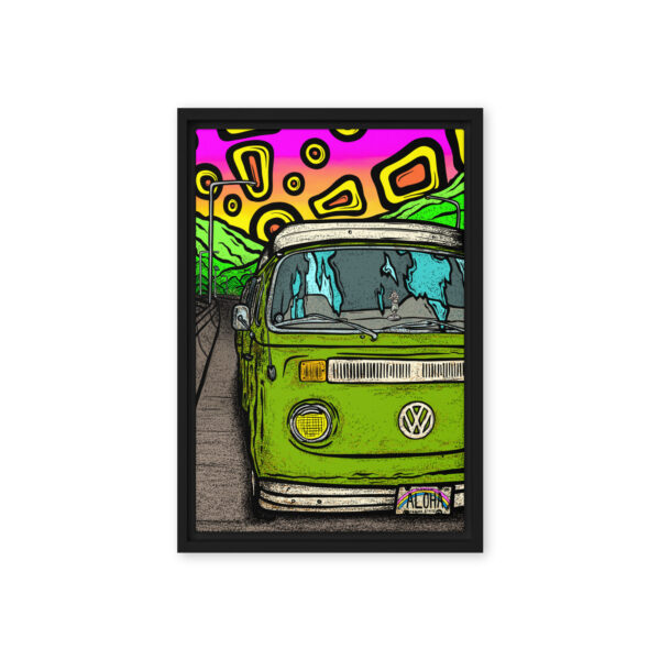 Flat Tire on the H3 - Gallery Wrapped Canvas in Floating Frame - Image 2