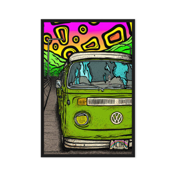 Flat Tire on the H3 - Gallery Wrapped Canvas in Floating Frame - Image 3