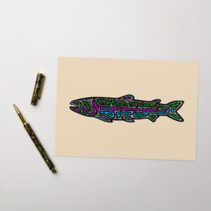Rainbow Trout - Blank Inside Greeting card