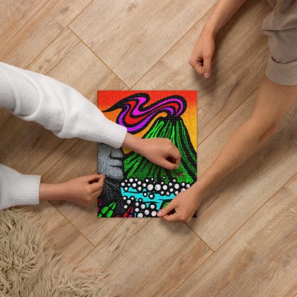 Volcano Moai - Jigsaw puzzle - Image 2