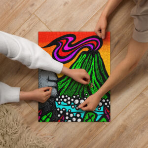 Volcano Moai - Jigsaw puzzle