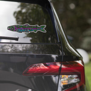 Rainbow Trout - Large 15 inch bubble-free stickers