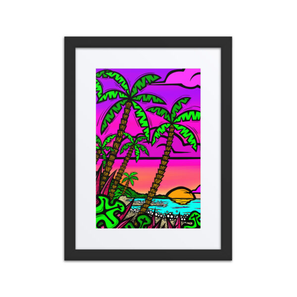 Lava Lava View - Framed Matte Giclee Print - Image 2