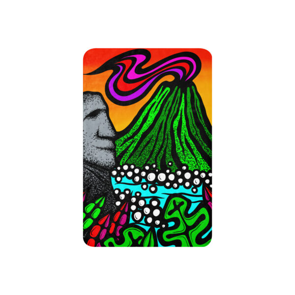 Volcano Moai - Sherpa blanket - Image 2